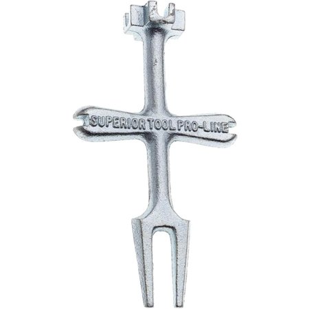 SUPERIOR TOOL Pro-Line Plug Wrench, Silver 4003277